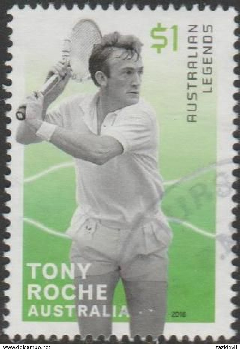 AUSTRALIA - USED 2016 $1.00 Legends Of Tennis - Tony Roche - Usati