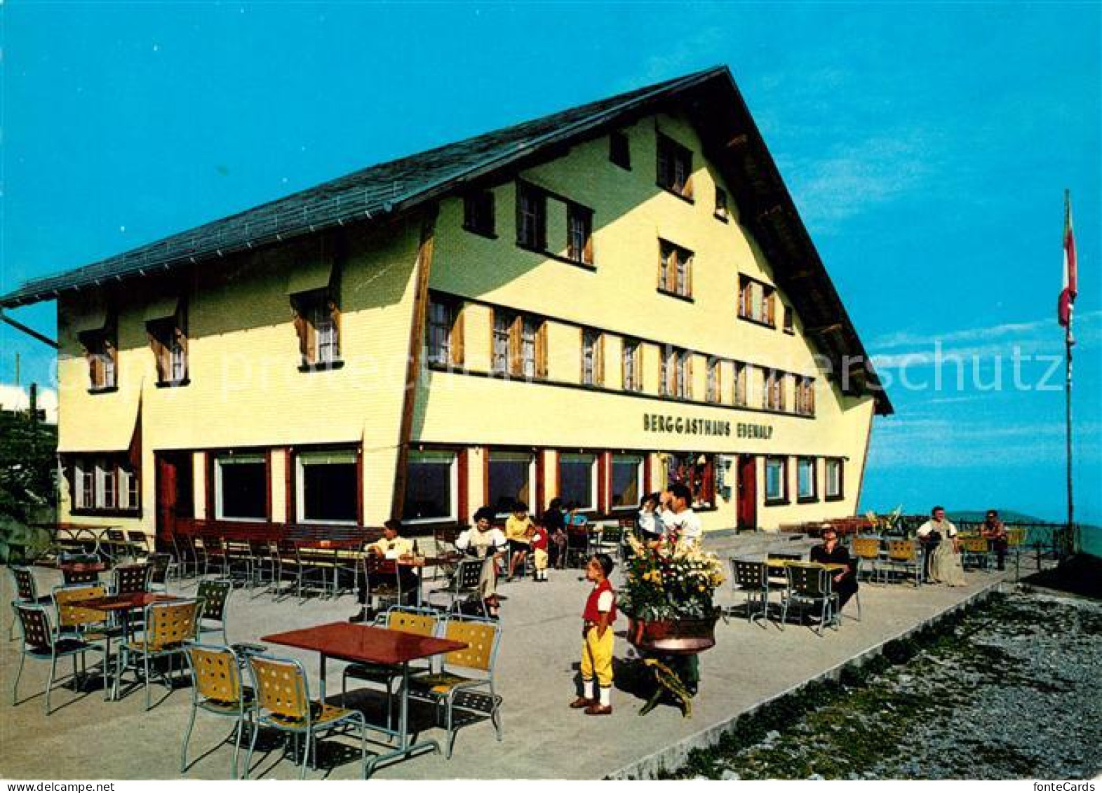 13235272 Ebenalp Berggasthaus Terrasse Ebenalp - Autres & Non Classés