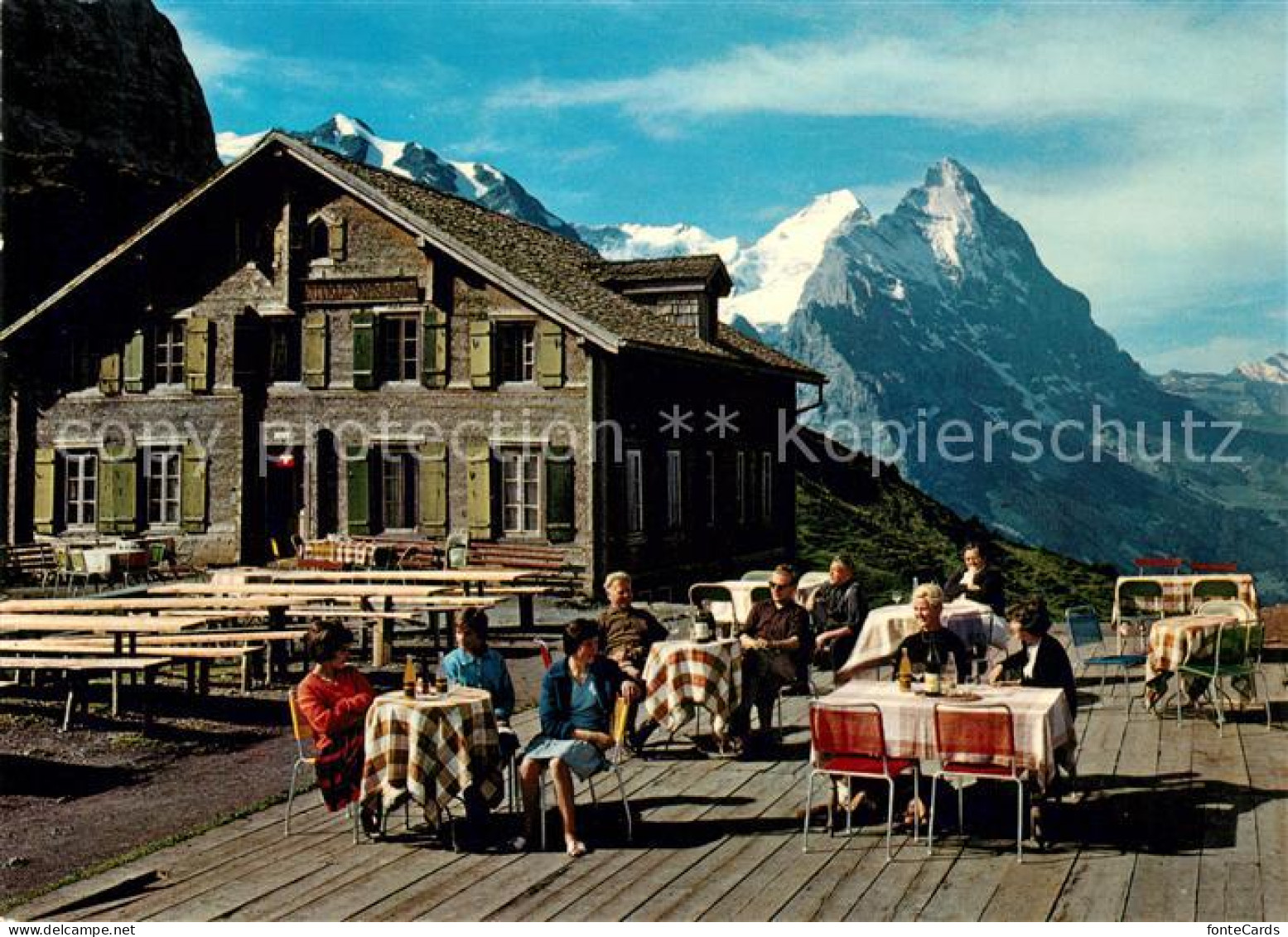 13235270 Grindelwald Berghotel Grosse Scheidegg Terrasse Moench Eiger Berner Alp - Otros & Sin Clasificación