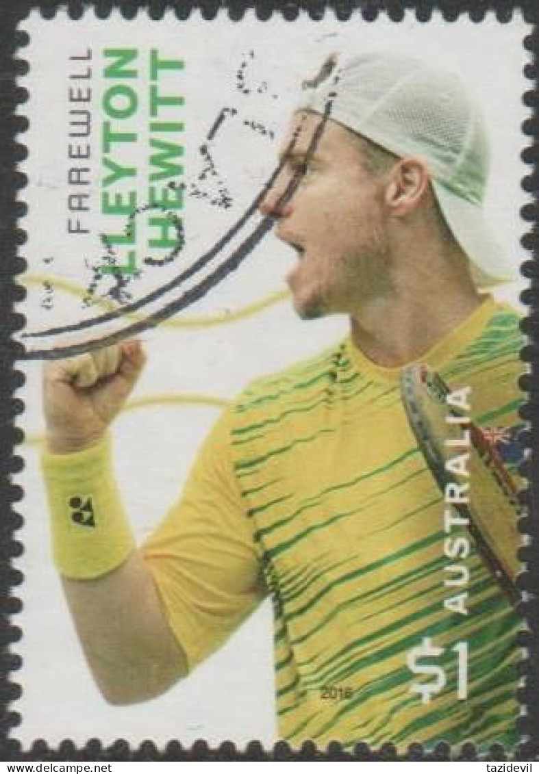 AUSTRALIA - USED 2016 $1.00 Legends Of Tennis - Lleyton Hewitt - Usati