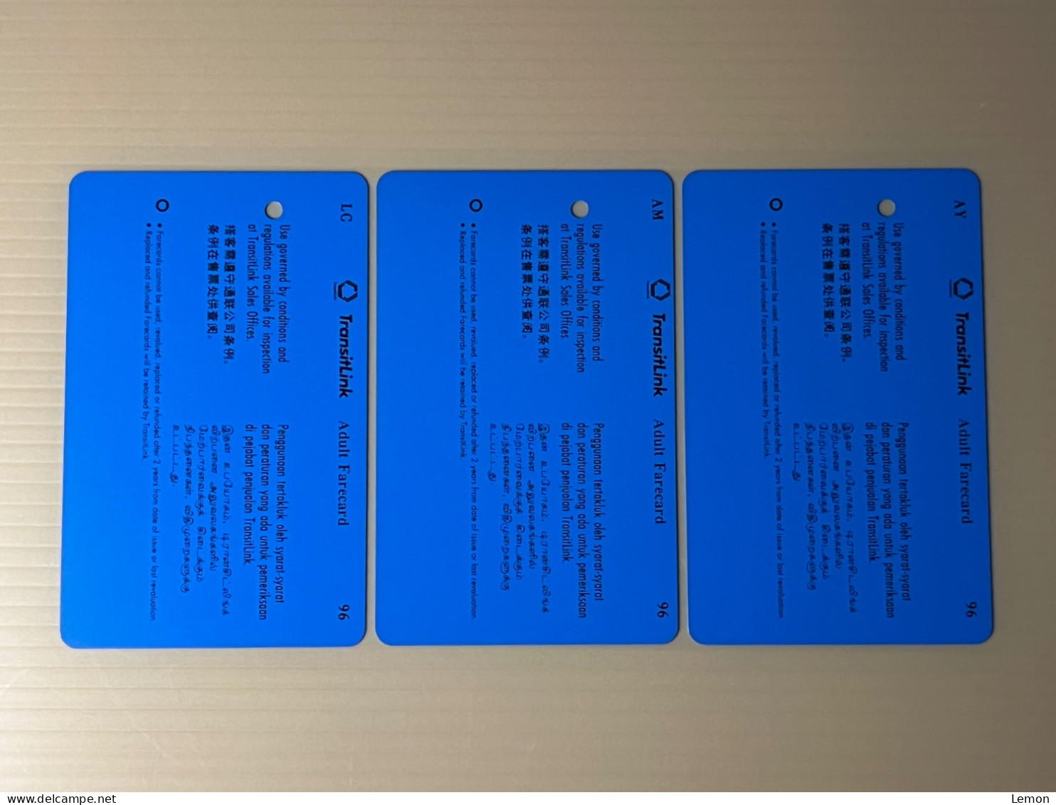 Mint Singapore TransitLink Metro Train Subway Ticket Card,Anita Mui梅艳芳 Leslie Chueng張國榮 Anita Yuen袁詠儀,Set Of 3 Mint Card - Singapore