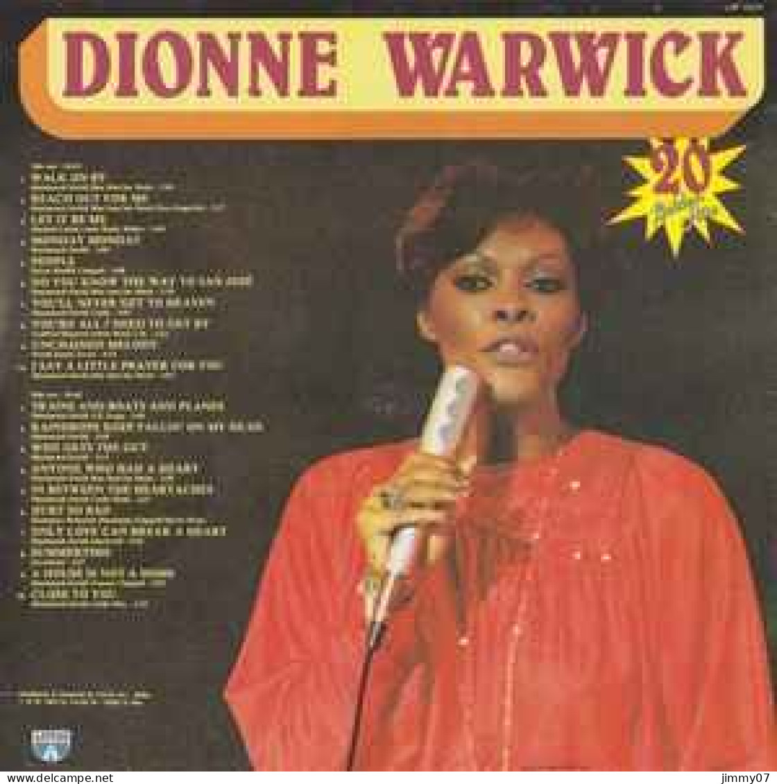 Dionne Warwick - 20 Golden Hits (LP, Comp) - Disco & Pop