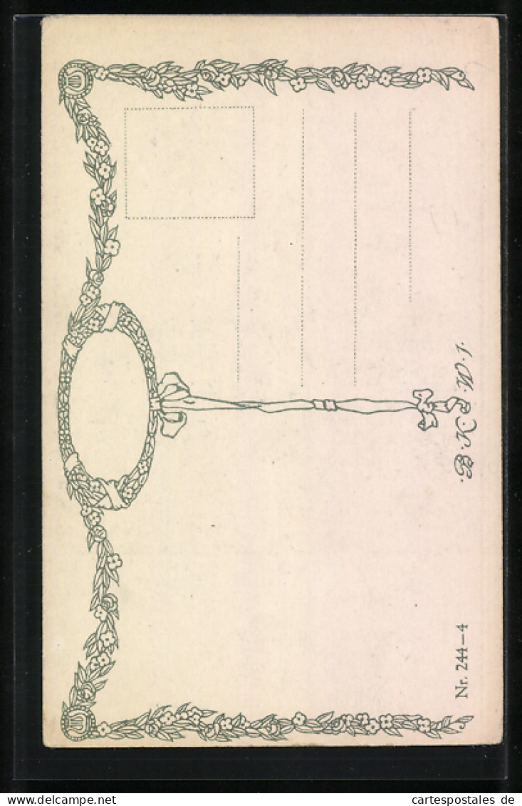 Künstler-AK Sign. E. Barakovich: Kindchen Mit Rosa Haube Und Blümchen  - Altri & Non Classificati