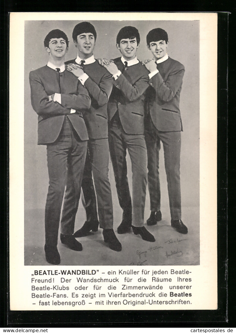 AK Die Musiker Der Beatles Im Anzug  - Muziek En Musicus
