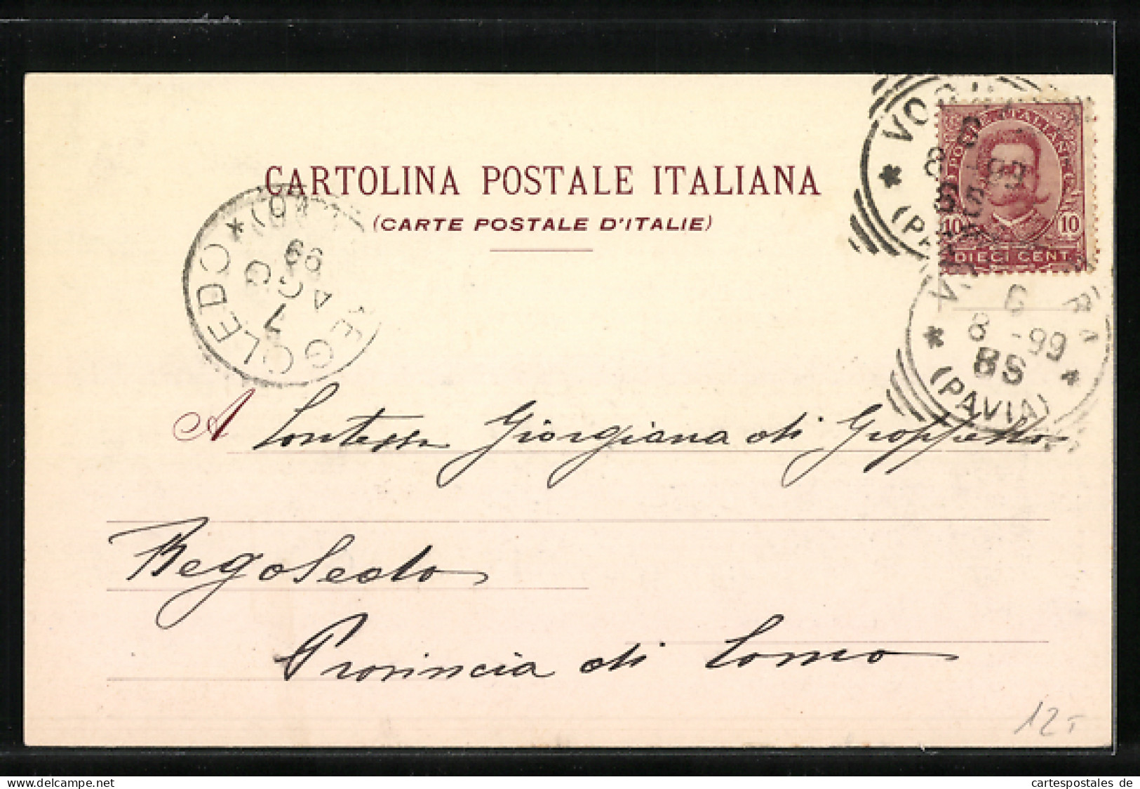 Cartolina Voghera, Via Plana, Caserma Vittorio Emanuele  - Otros & Sin Clasificación