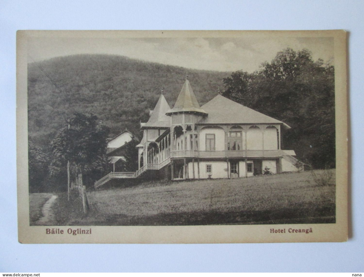 Romania-Băile Oglinzi(Neamț):Hotel Creangă C.p.vers 1920/Hotel Creangă Unused Postcard 1920s - Romania