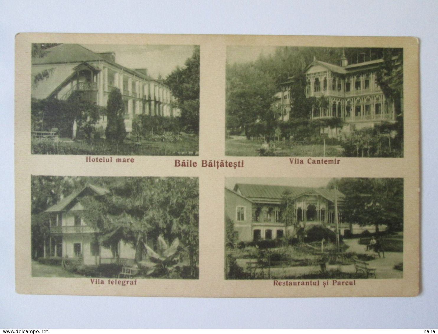 Romania-Băile Băltățești(Neamț):Multivue C.p.ecrit En 1937/Multiview Postcard Written In 1937 - Roemenië
