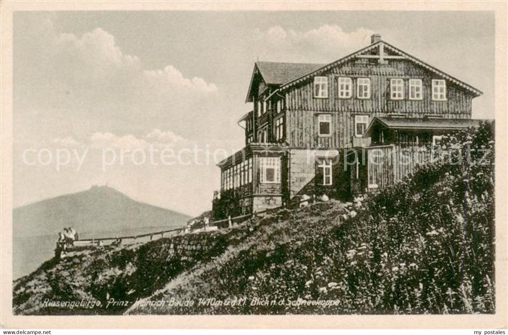 73818971 Riesengebirge_Krkonose_Karkonosze Prinz Heinrich Baude Mit Schneekoppen - Repubblica Ceca