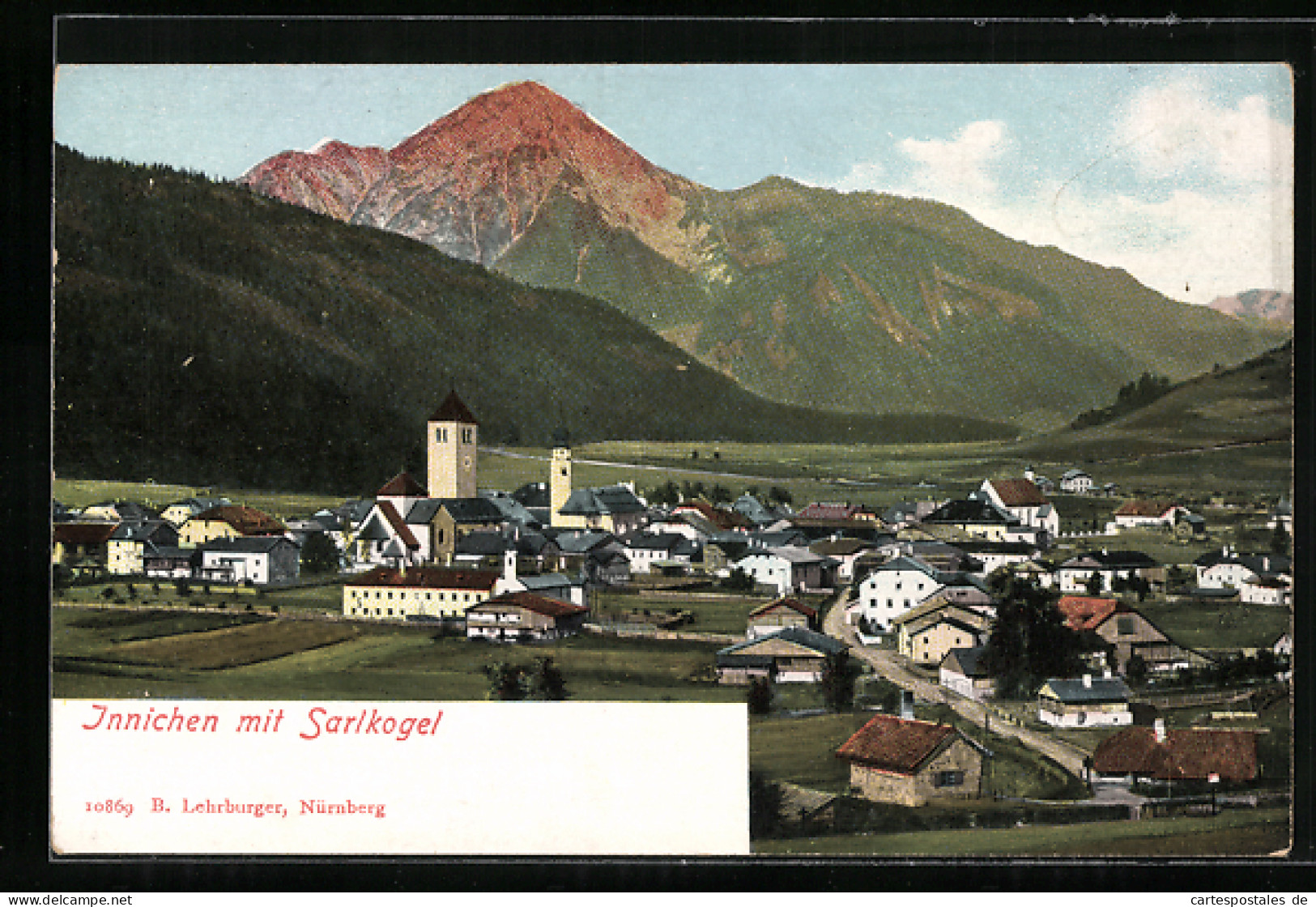 Cartolina Innichen, Panorama Mit Sarlkogel  - Autres & Non Classés