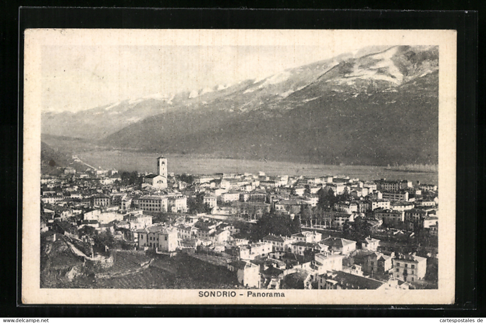 Cartolina Sondrio, Ortsansicht Mit Kirche  - Sondrio