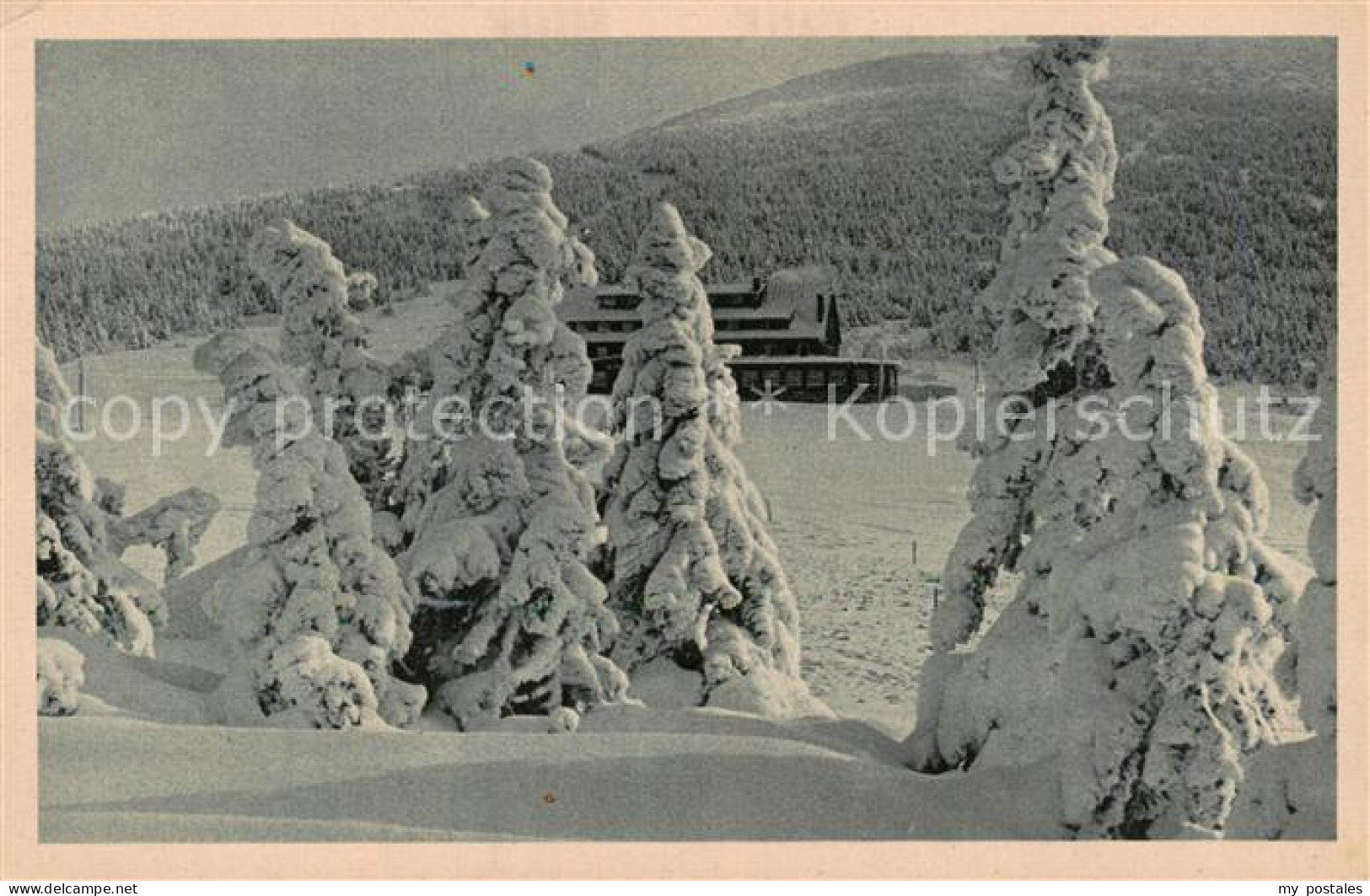 73818954 Spindlerbaude Spindleruv Mlyn CZ Winterpanorama  - Czech Republic