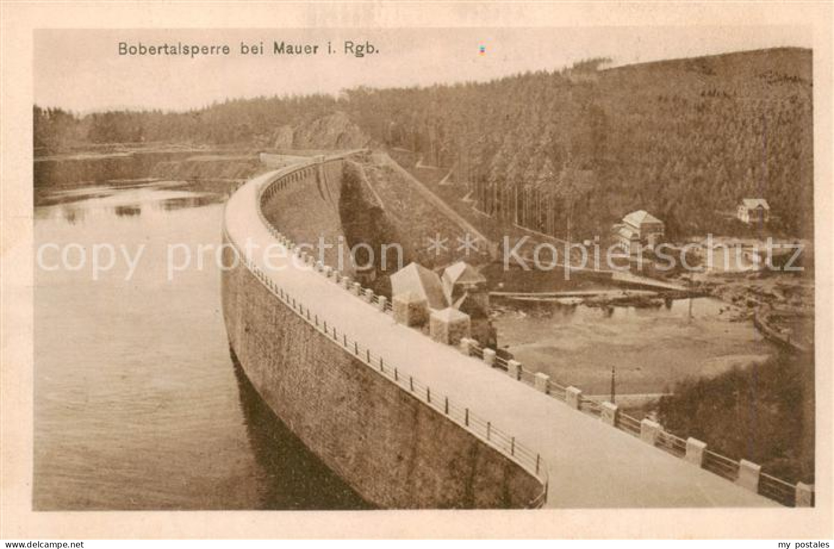 73818952 Bobertal Mauer Talsperre Riesengebirge PL Staumauer  - Pologne