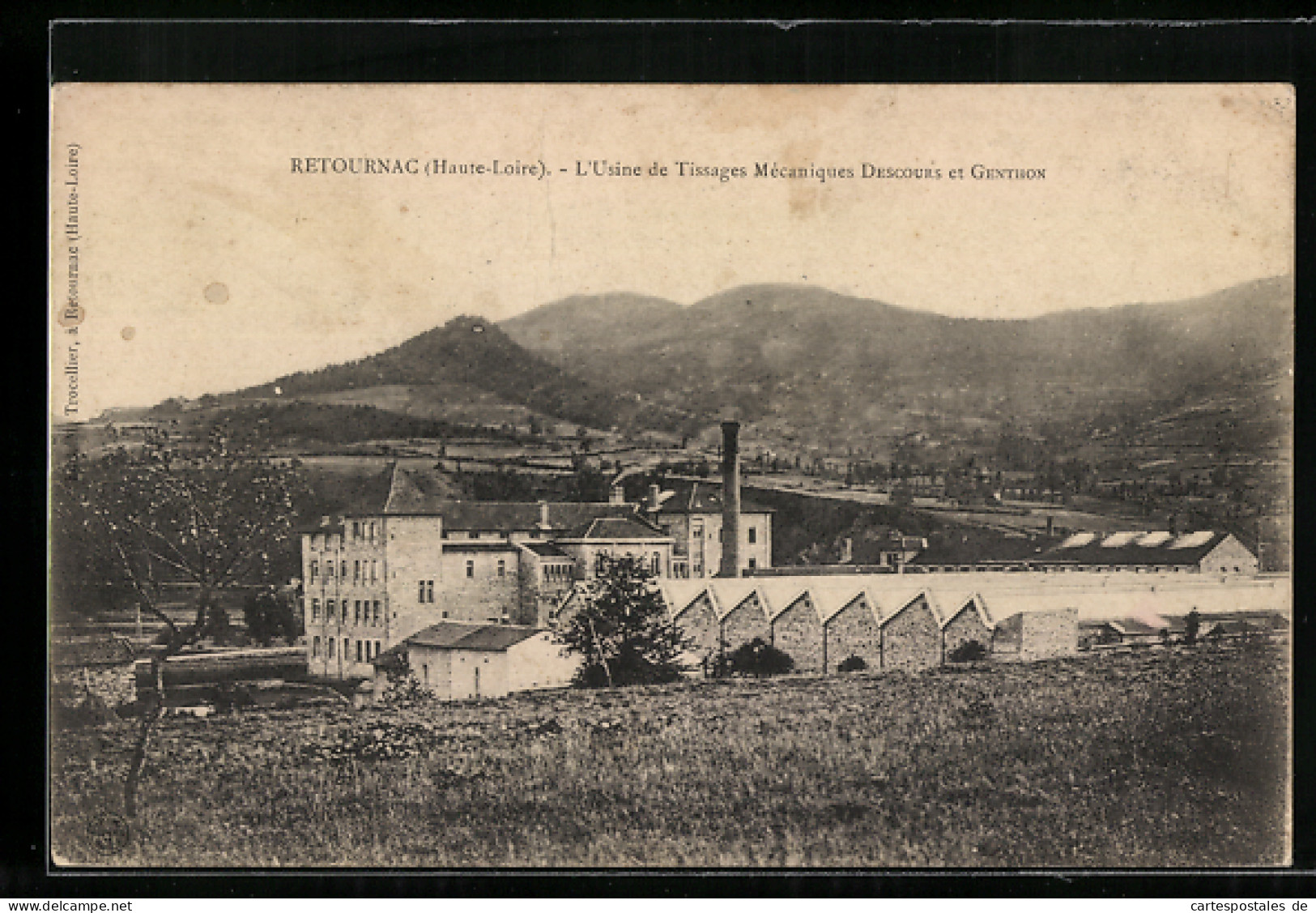 CPA Retournac, L`Usine De Tissages Mecaniques Descours Et Genthon  - Retournac