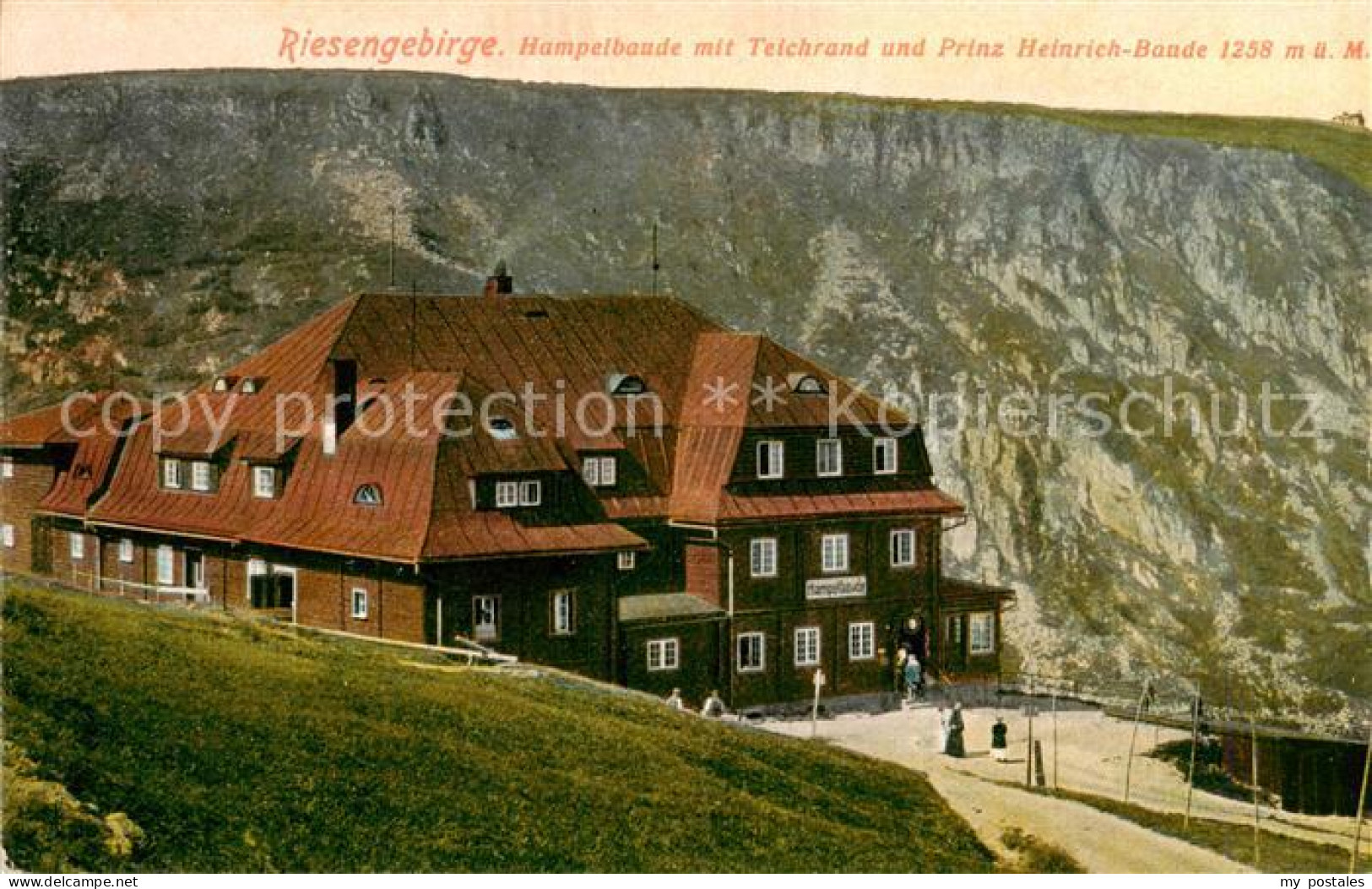 73818947 Riesengebirge_Krkonose_Karkonosze Hampelbaude Mit Teichrand Und Prinz H - Repubblica Ceca