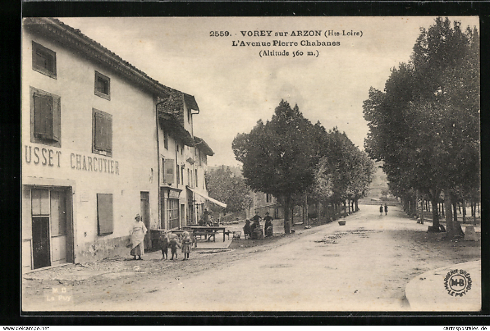 CPA Vorey-sur-Arzon, L'Avenue Pierre Chabanes  - Other & Unclassified
