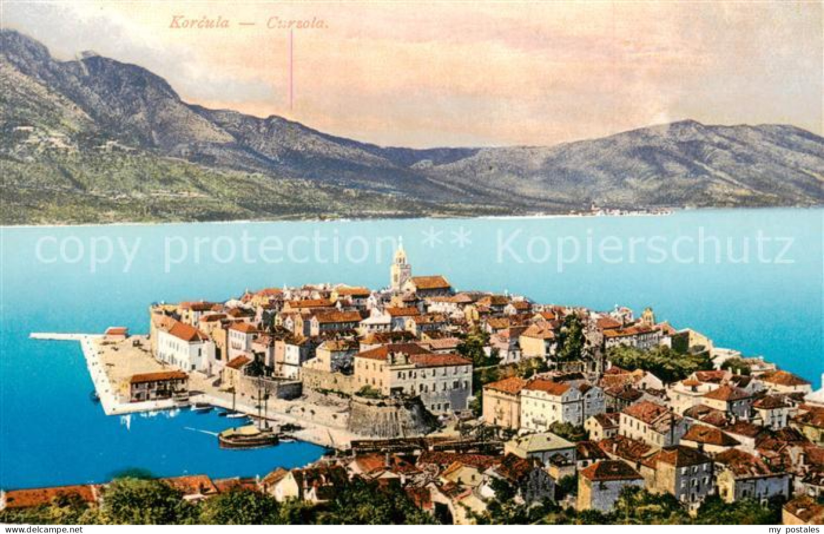 73818915 Korcula Curzola Croatia Panorama  - Kroatië