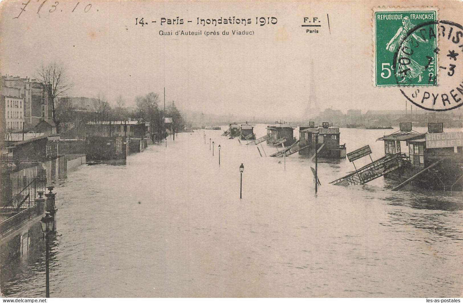 75  PARIS LE QUAI D AUTEUIL - Mehransichten, Panoramakarten