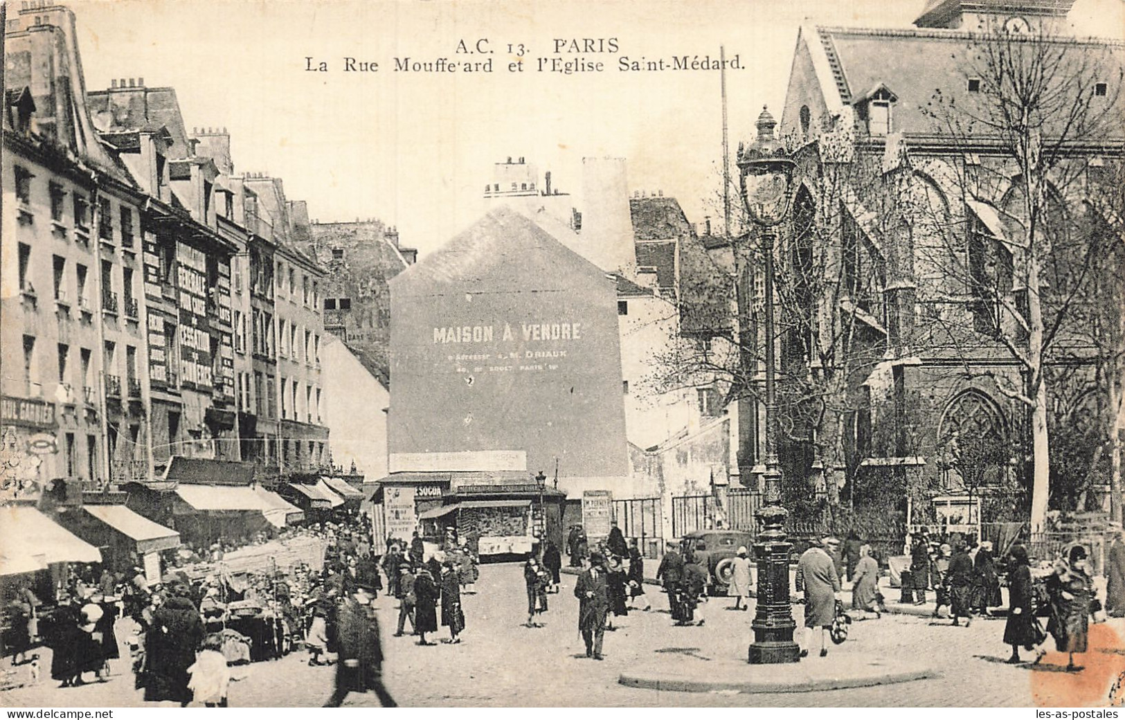 75  PARIS LA RUE MOUFFETARD - Cartas Panorámicas