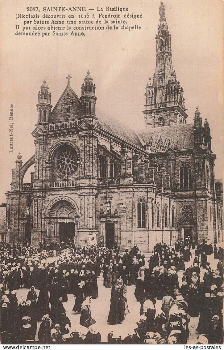 56  SAINTE ANNE LA BASILIQUE - Sainte Anne D'Auray