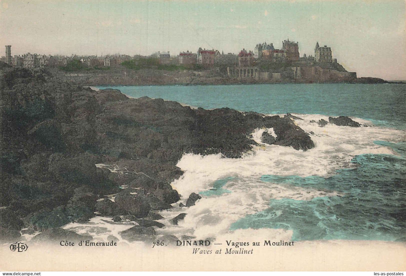 35  DINARD LES VAGUES AU MOULINET - Dinard