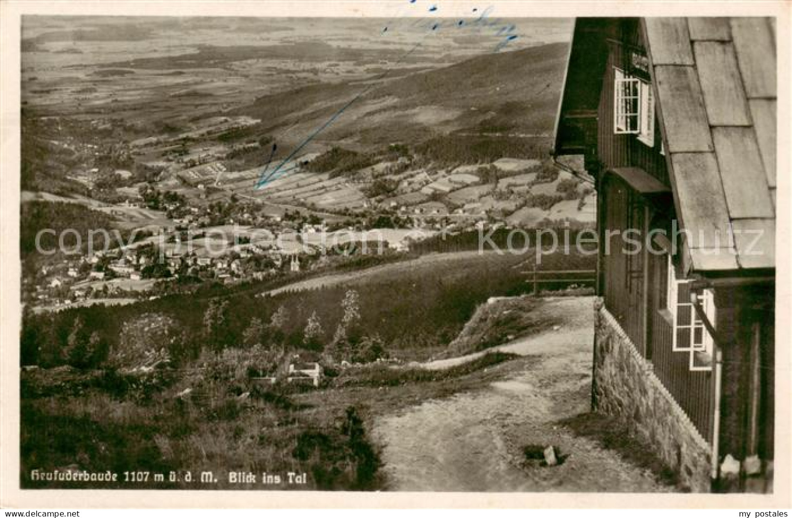 73818857 Bad Flinsberg Swieradow Zdroj PL Heufuderbaude Bergbaude Blick Ins Tal  - Pologne