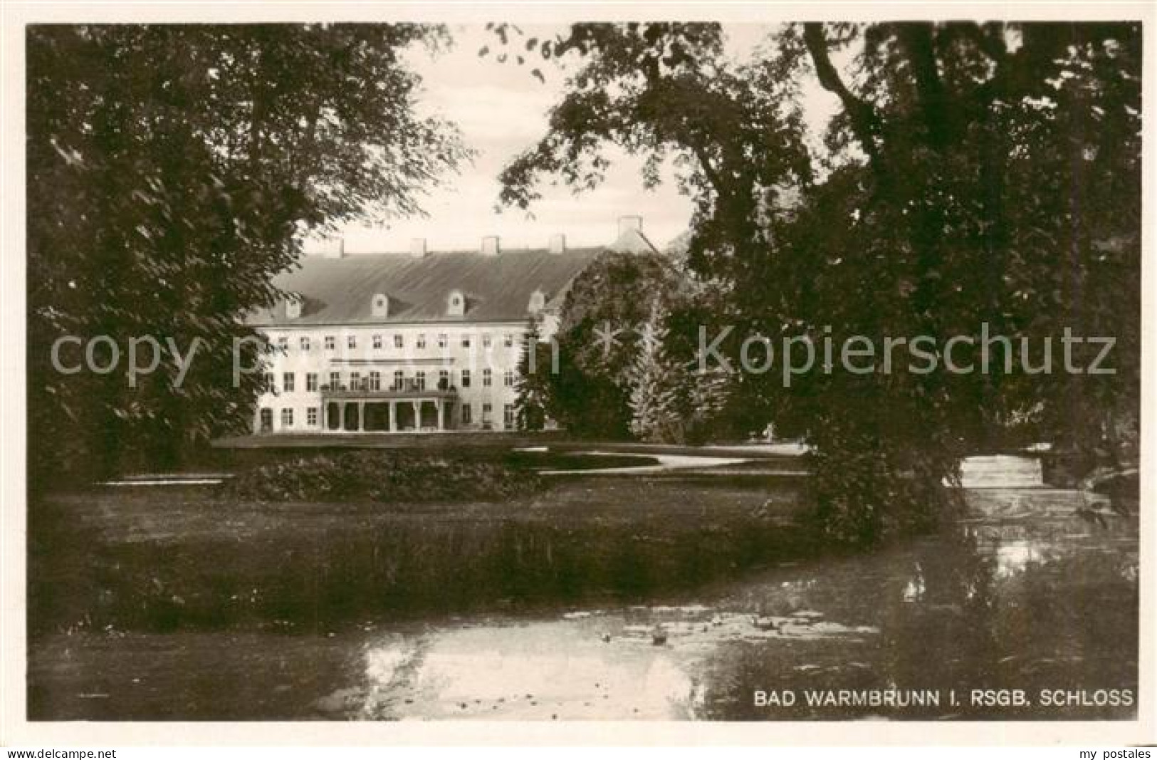 73818813 Bad Warmbrunn Cieplice Slaskie-Zdroj Jelenia-Gora Schloss Teich Park  - Pologne