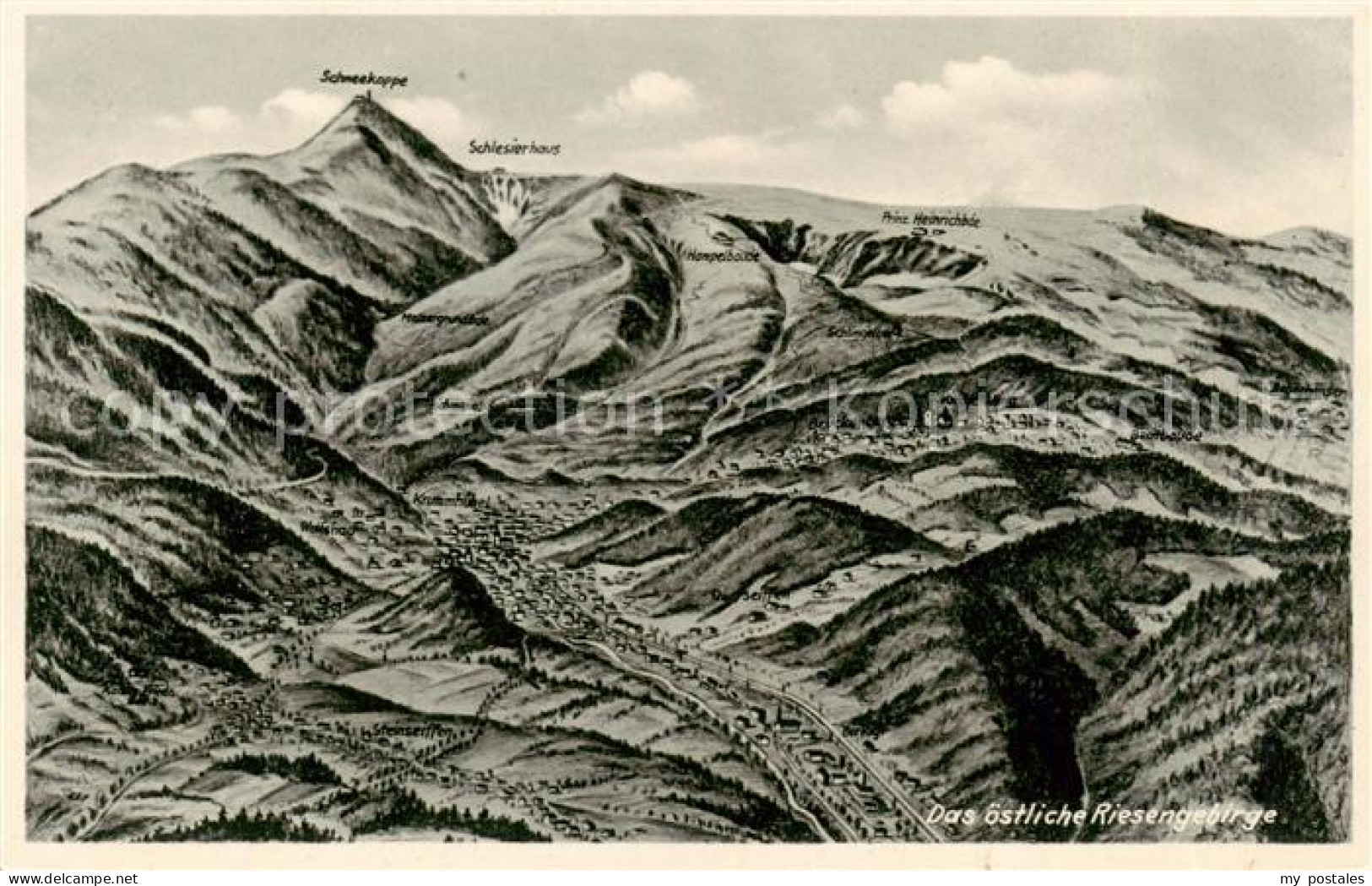 73818799 Riesengebirge_Krkonose_Karkonosze Mit Schneekoppe Und Schlesierhaus - Czech Republic