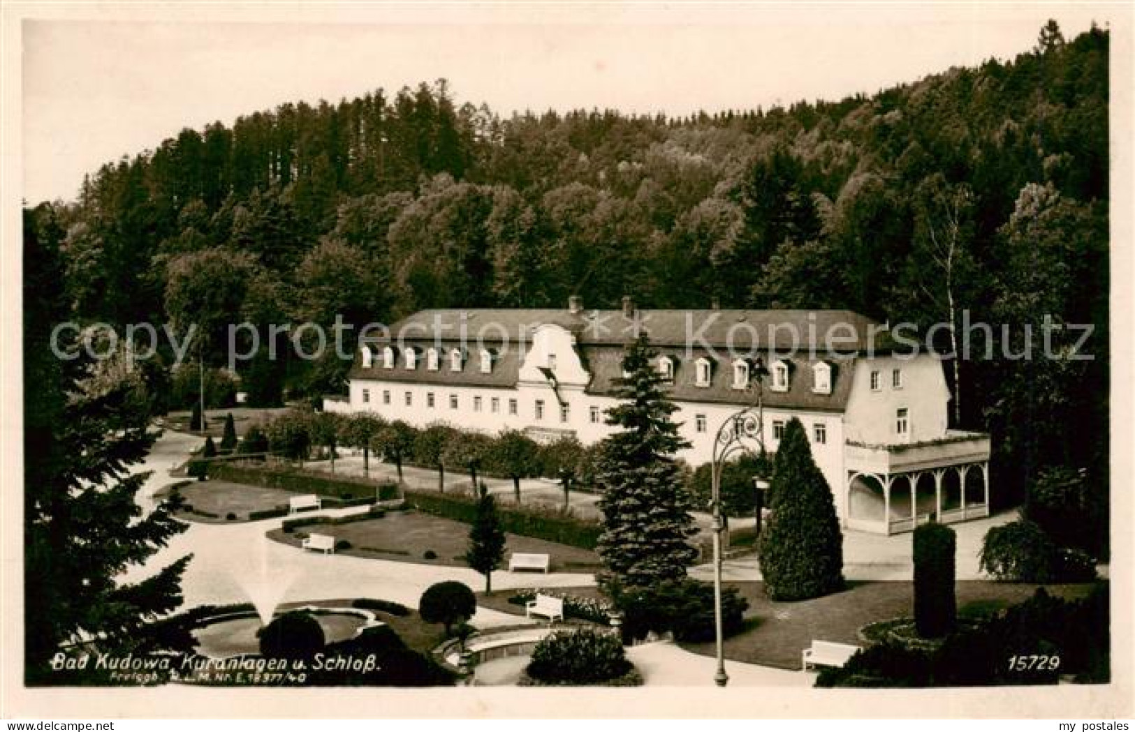 73818796 Bad Kudowa Kudowa-Zdroj Niederschlesien PL Kuranlagen Und Schloss  - Pologne