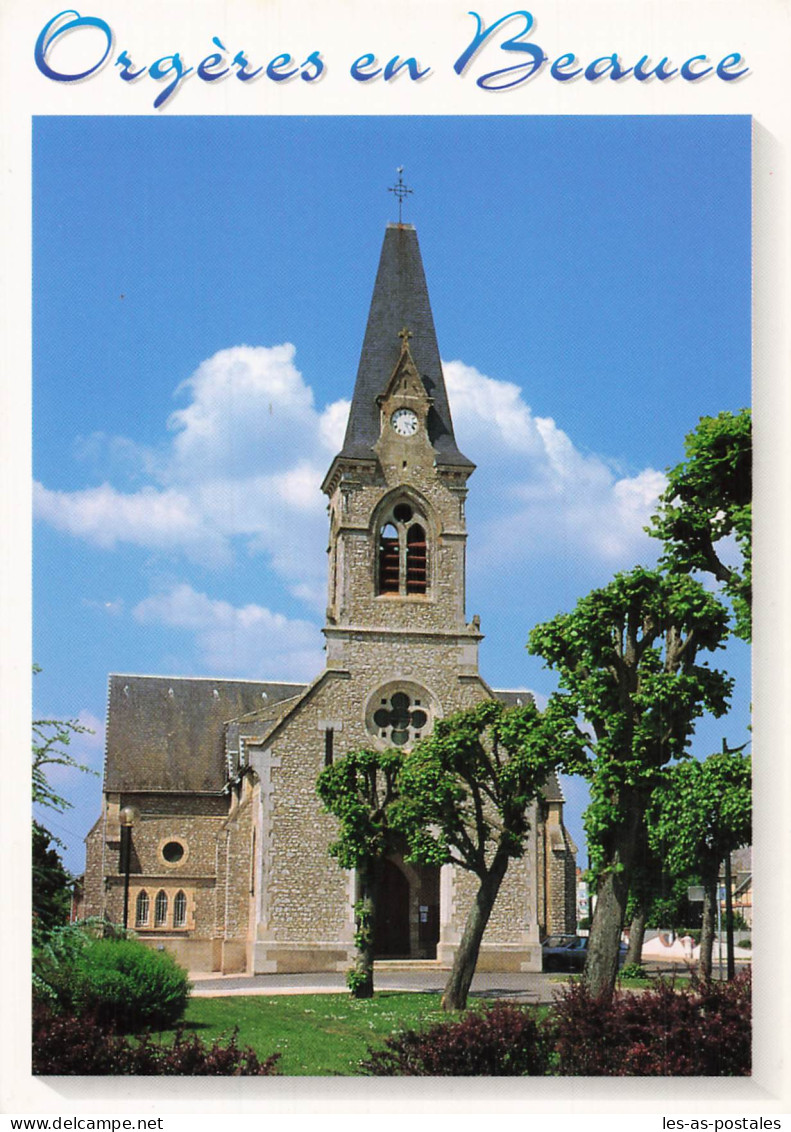 28 ORGERES EN BEAUCE L EGLISE - Andere & Zonder Classificatie