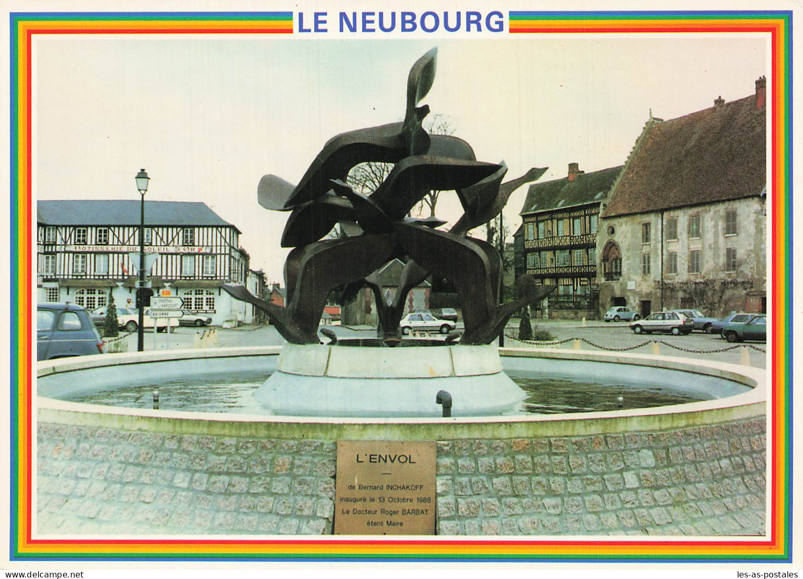 27 LE NEUBOURG STATUE L ENVOL DE BERNARD INCHAKOFF - Le Neubourg
