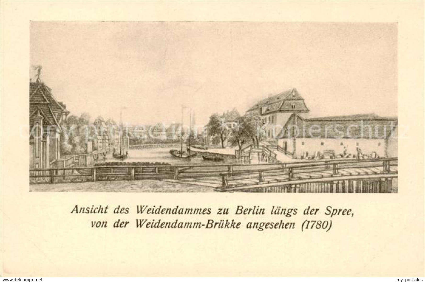 73818751 Berlin Ansicht Des Weidendammes Laengs Der Spree Berlin - Sonstige & Ohne Zuordnung