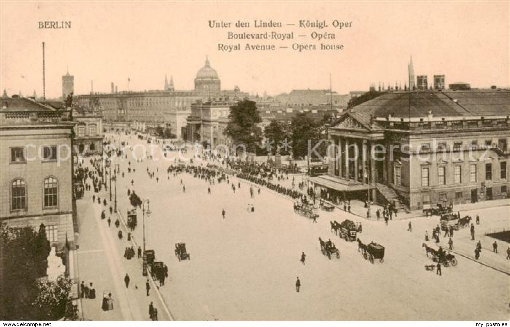 73818747 Berlin Unter Den Linden Koenigl Oper Berlin - Altri & Non Classificati