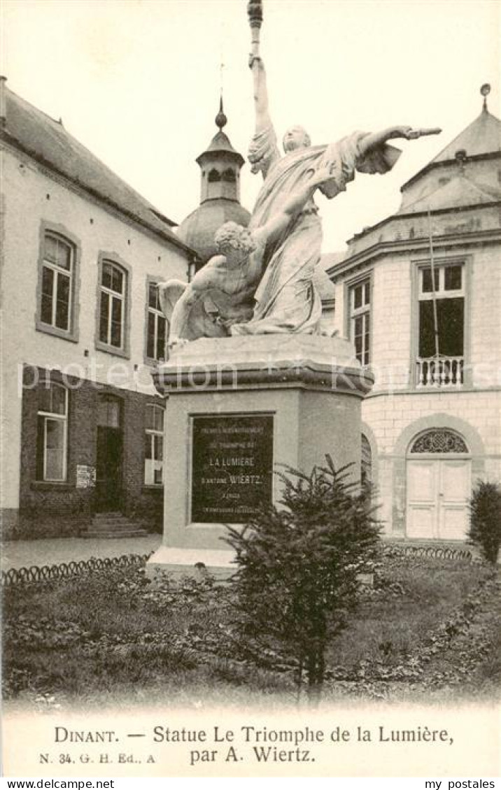 73818733 Dinant-sur Meuse Belgie Statue Le Triomphe De La Lumiere Par Wiertz  - Dinant