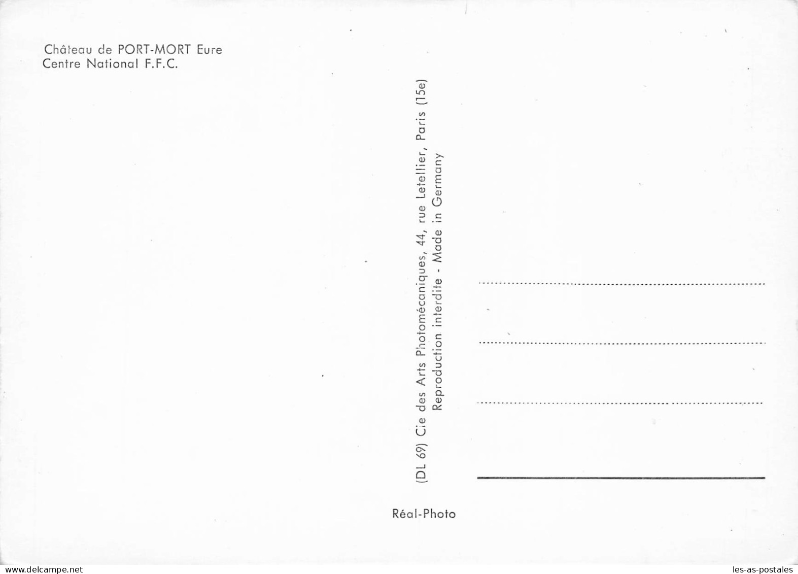 27 PORT MORT LE CHÂTEAU CENTRE NATIONAL F.F.C - Other & Unclassified