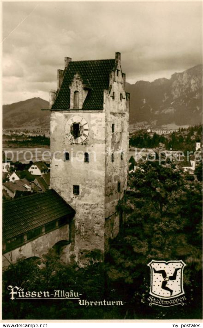 73818726 Fuessen Allgaeu Uhrenturm Fuessen Allgaeu - Füssen