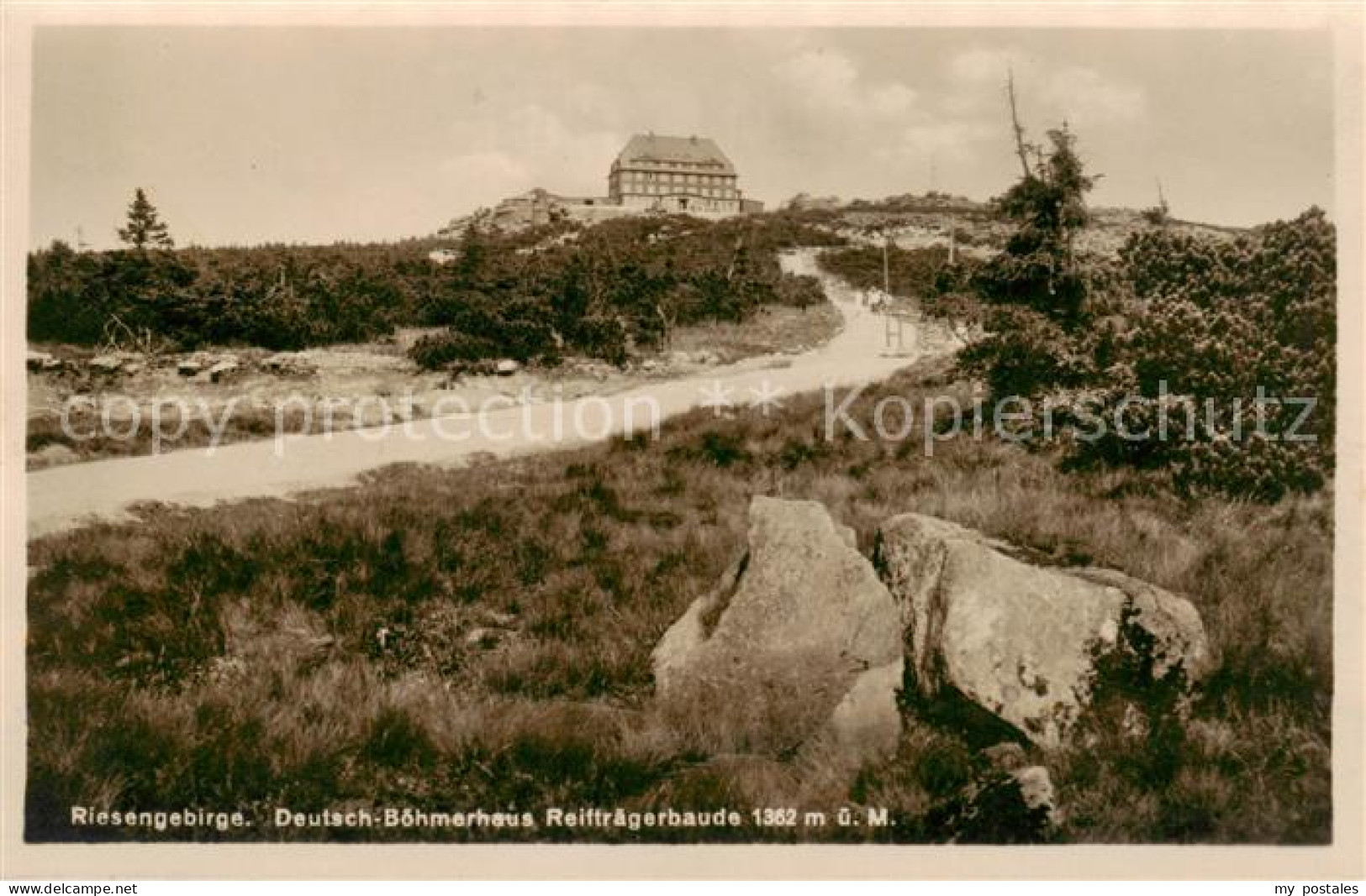 73818710 Riesengebirge Boehmischer Teil Deutsch Boehmerhaus Reiftraegerbaude  - Czech Republic
