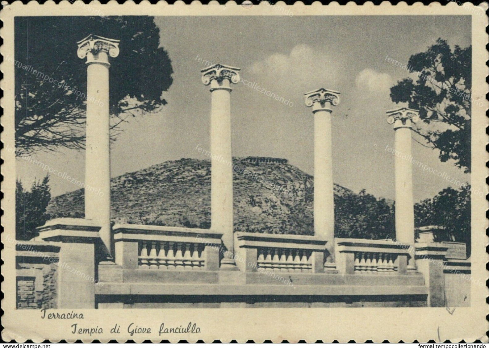G750 Cartolina Terracina Tempio Di Giove Fanciullo Provincia Di Latina Lazio - Latina