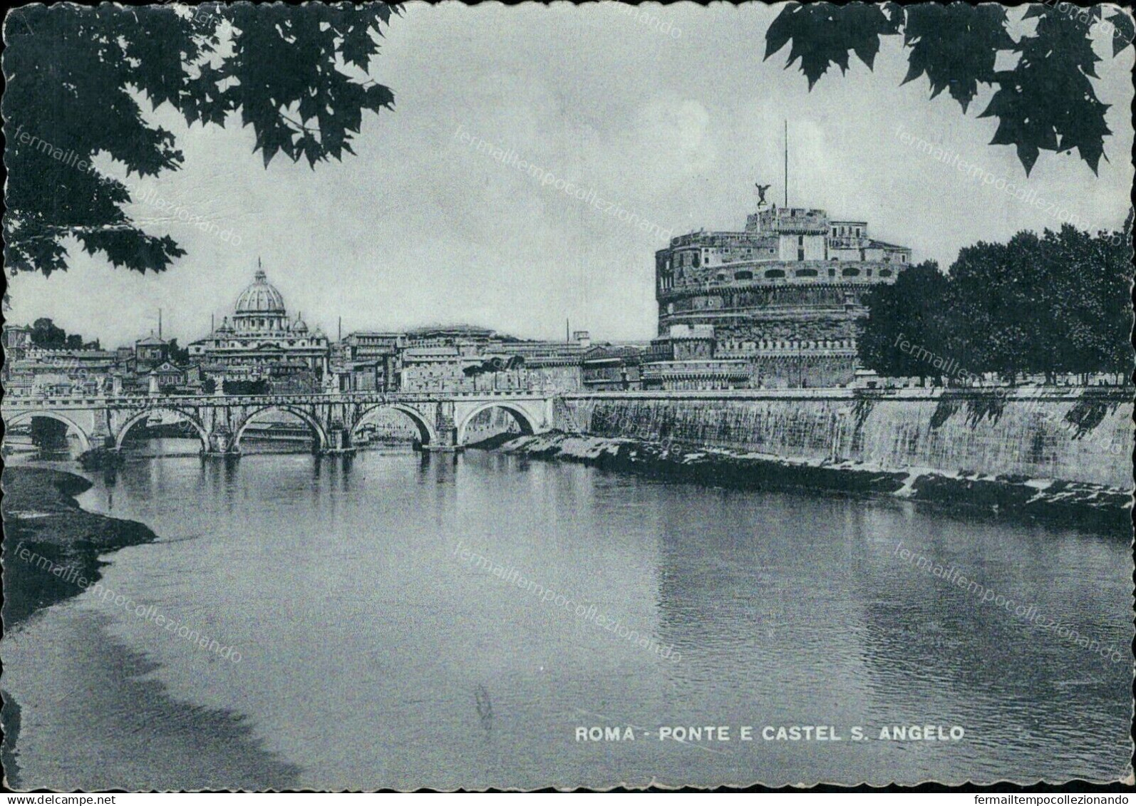 G752 Cartolina Roma Citta' Ponte E Castel S.angelo Lazio - Andere & Zonder Classificatie