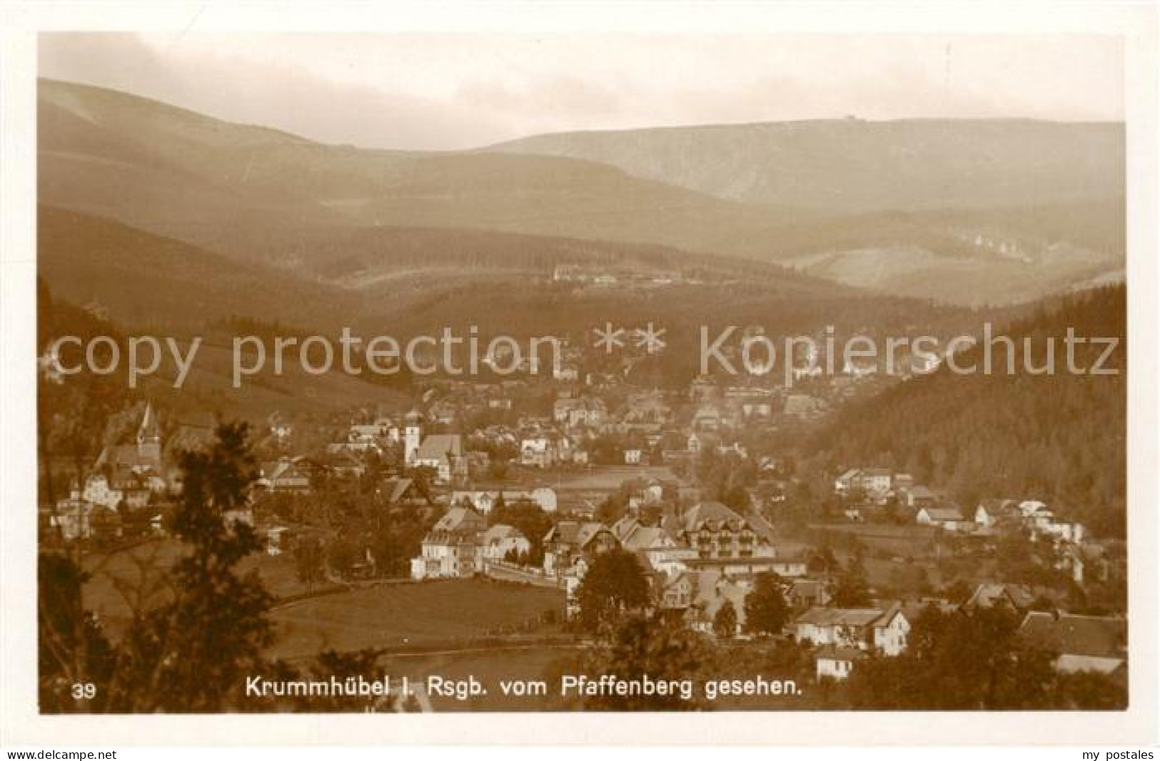 73818650 Krummhuebel Karpacz Riesengebirge PL Blick Vom Pfaffenberg  - Pologne