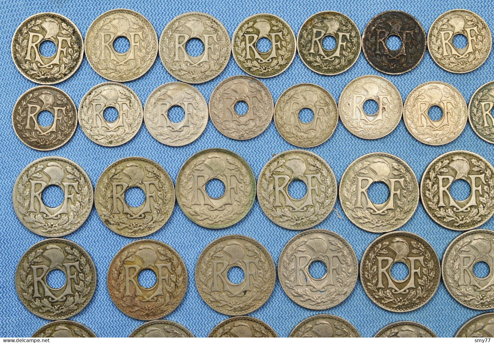 France • Lot Lindauer 62x • All different • 5 10 25 centimes • See details and pictures • mostly in high grade • [24-680