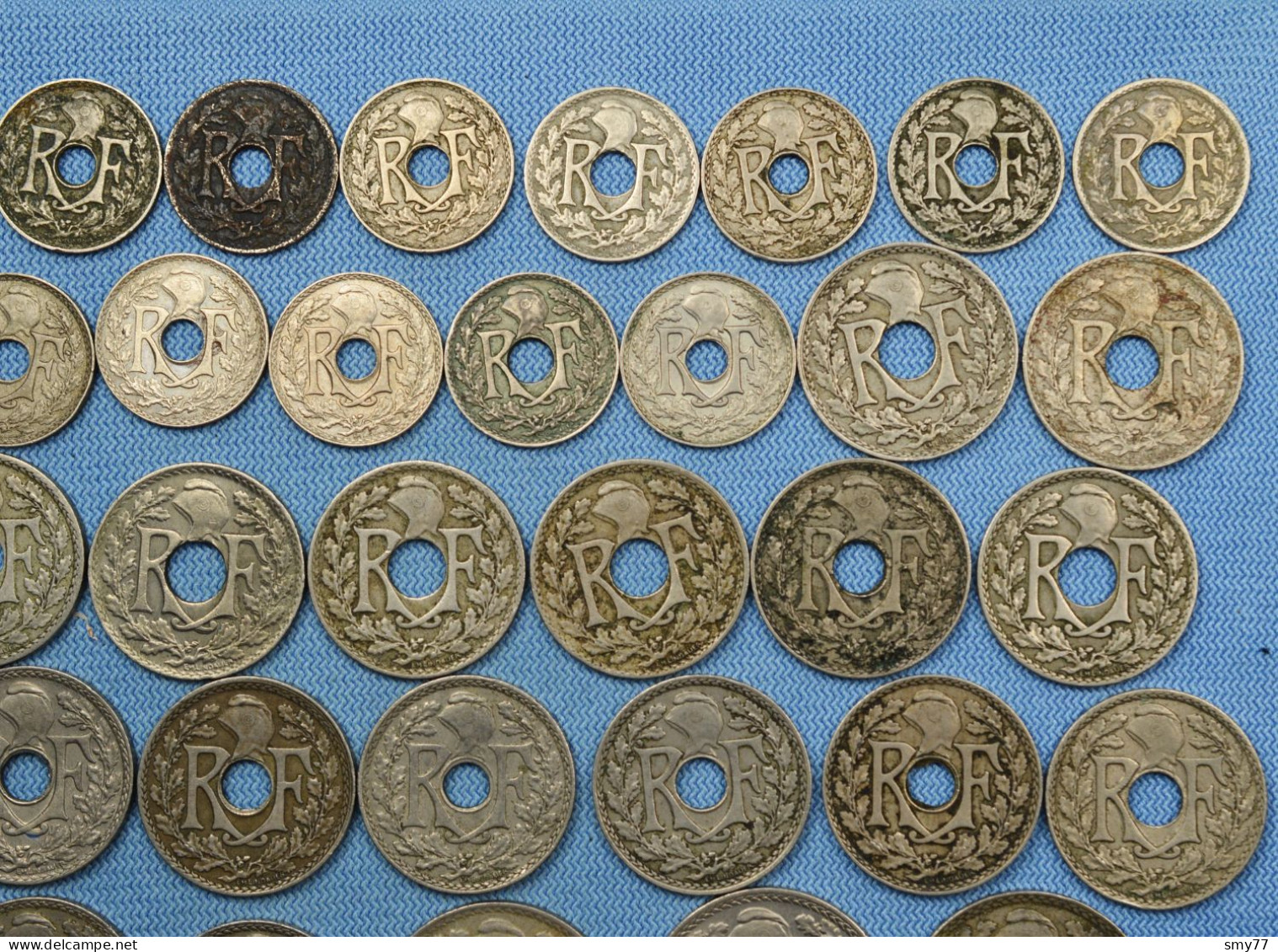 France • Lot Lindauer 62x • All different • 5 10 25 centimes • See details and pictures • mostly in high grade • [24-680