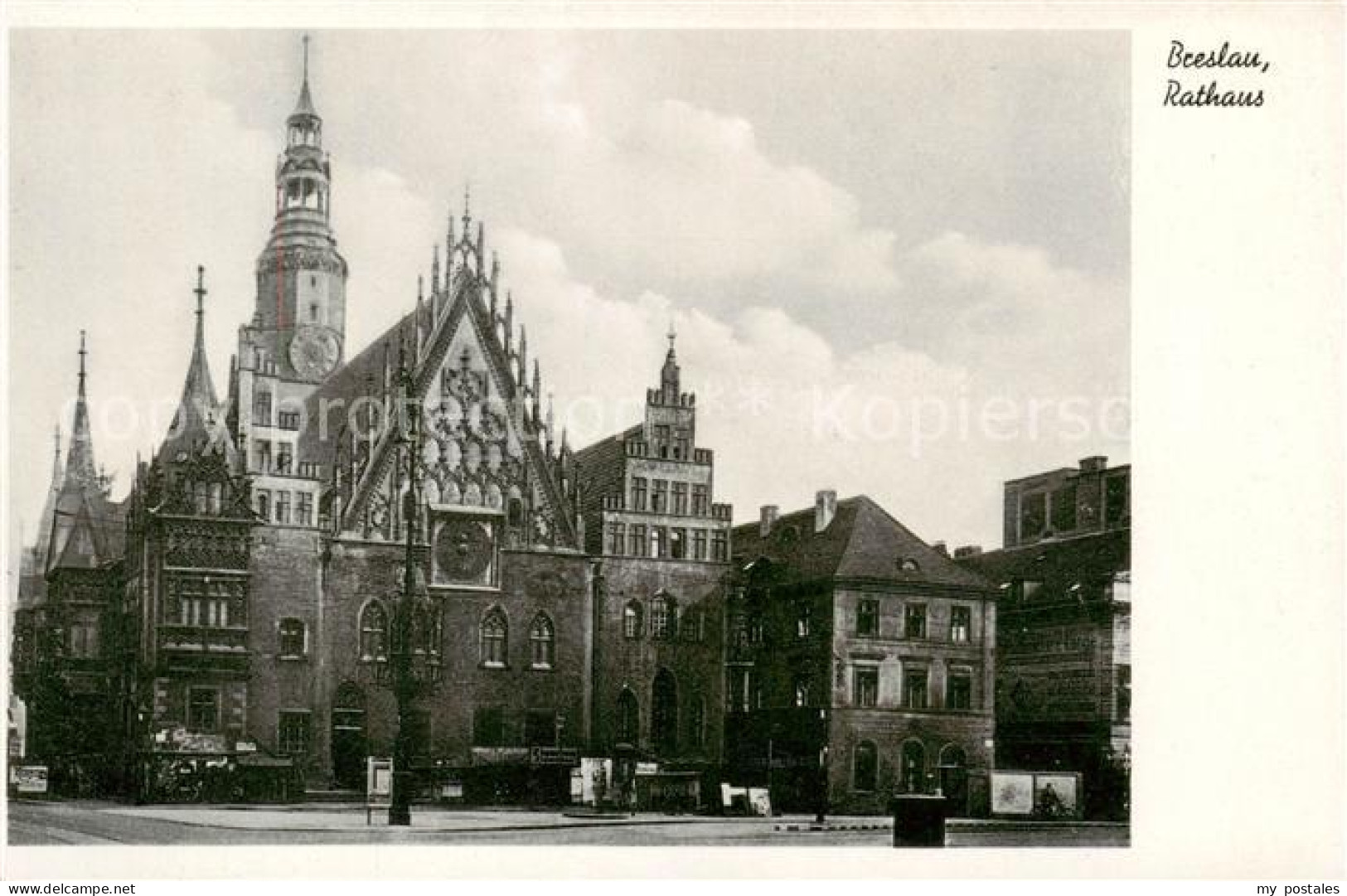 73818616 Breslau Niederschlesien Rathaus Breslau Niederschlesien - Pologne