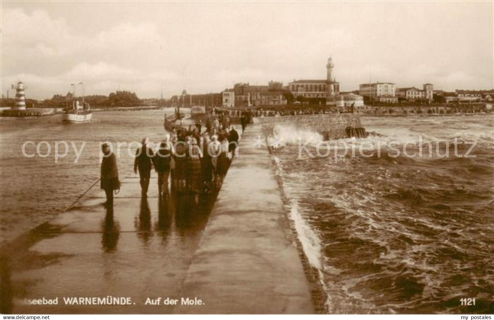 73818596 Warnemuende Ostseebad Auf Der Kleinen Mole Warnemuende Ostseebad - Rostock