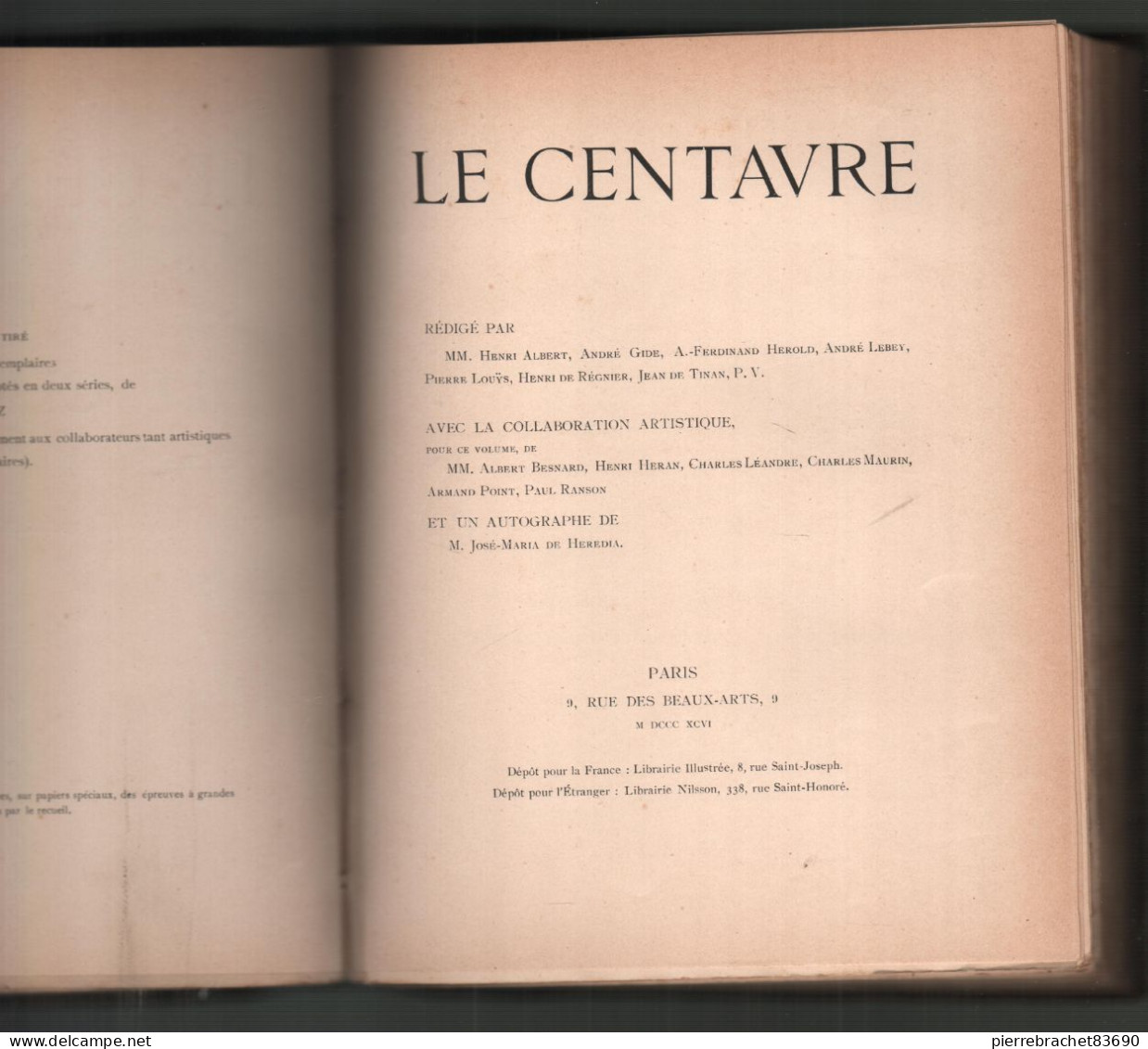 Collectif. Revue Le centaure. 2 volumes reliés en un seul.