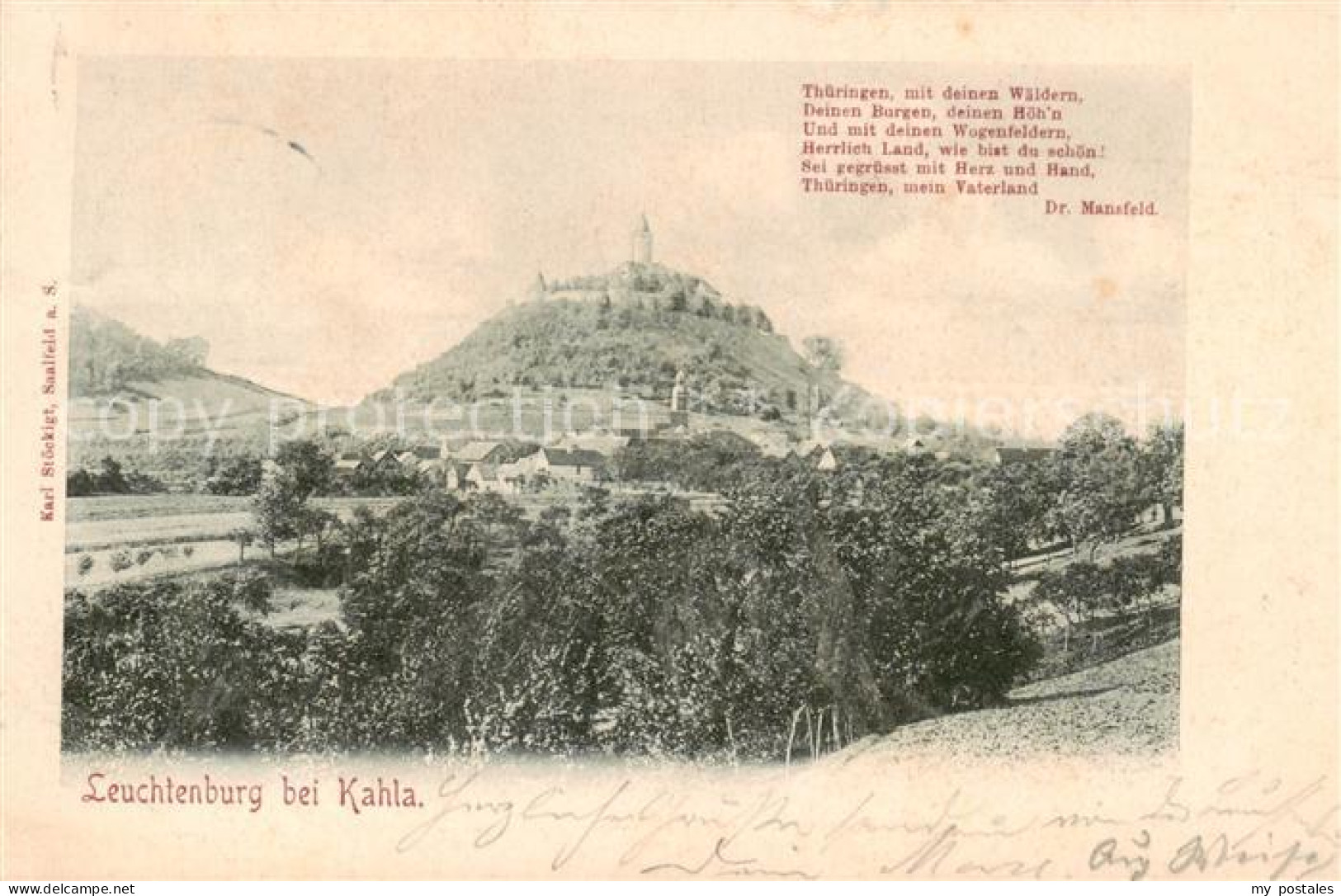 73818569 Kahla  Thueringen Panorama Blick Gegen Leuchtenburg  - Autres & Non Classés