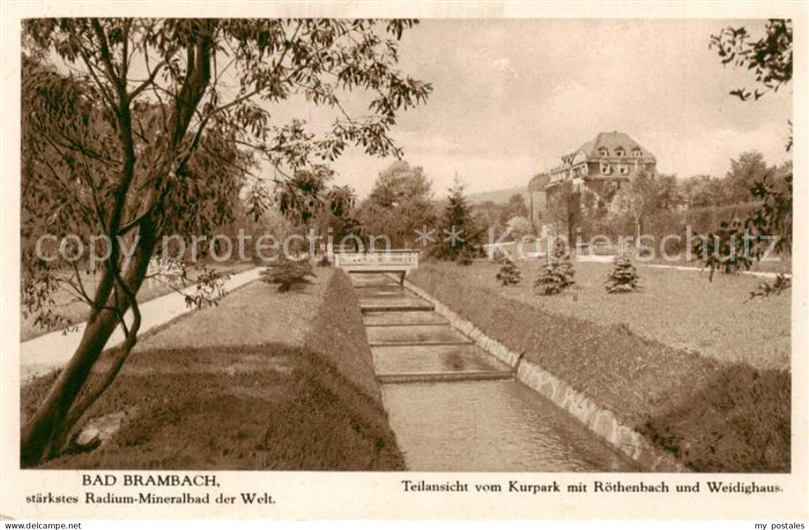 73818557 Bad Brambach Kurpark Mit Roethenbach Und Weidighaus Staerkstes Radium-M - Bad Brambach