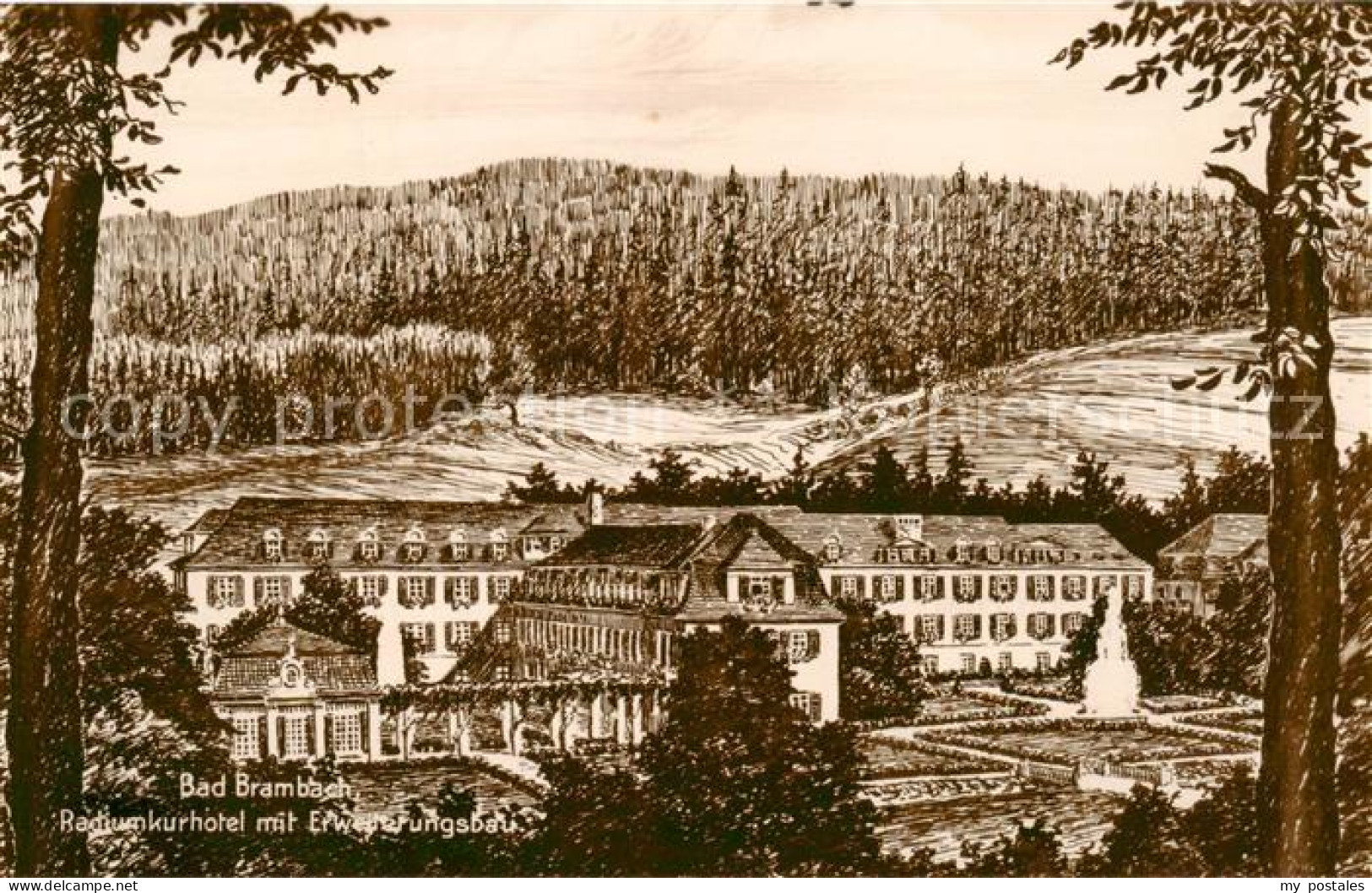 73818556 Bad Brambach Kurhotel Staerkstes Radium-Mineralbad Der Welt Kuenstlerka - Bad Brambach