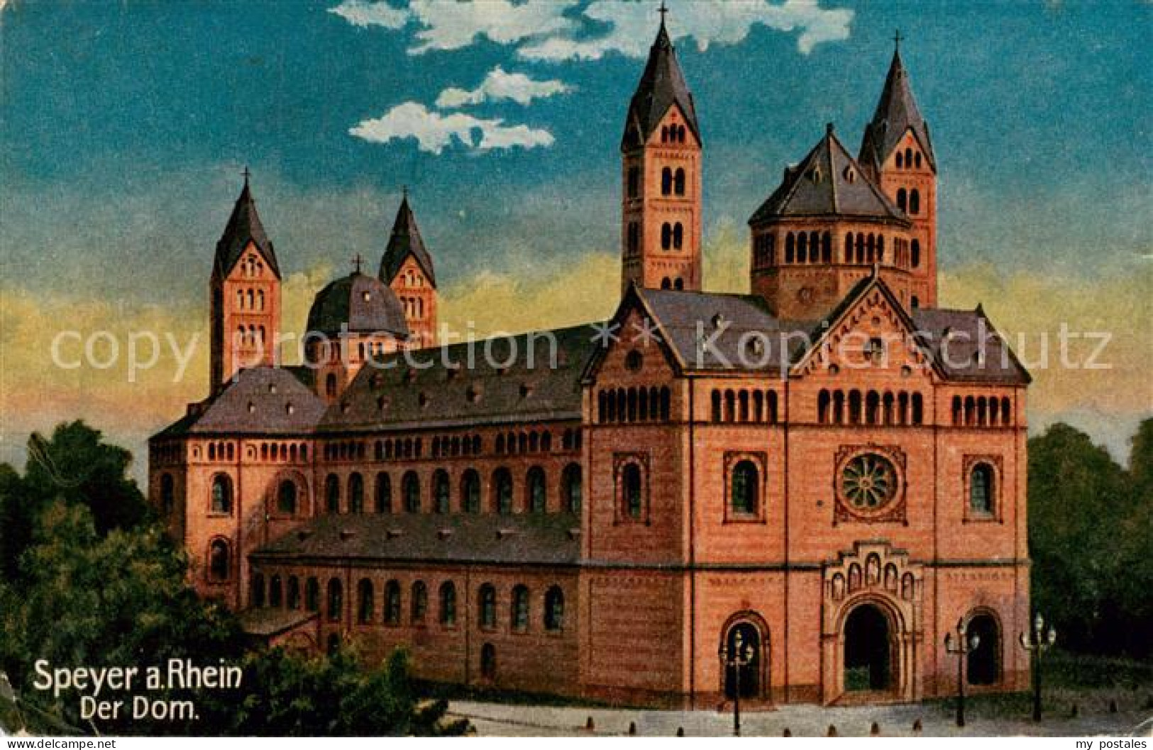 73818530 Speyer Rhein Dom Kuenstlerkarte Speyer Rhein - Speyer