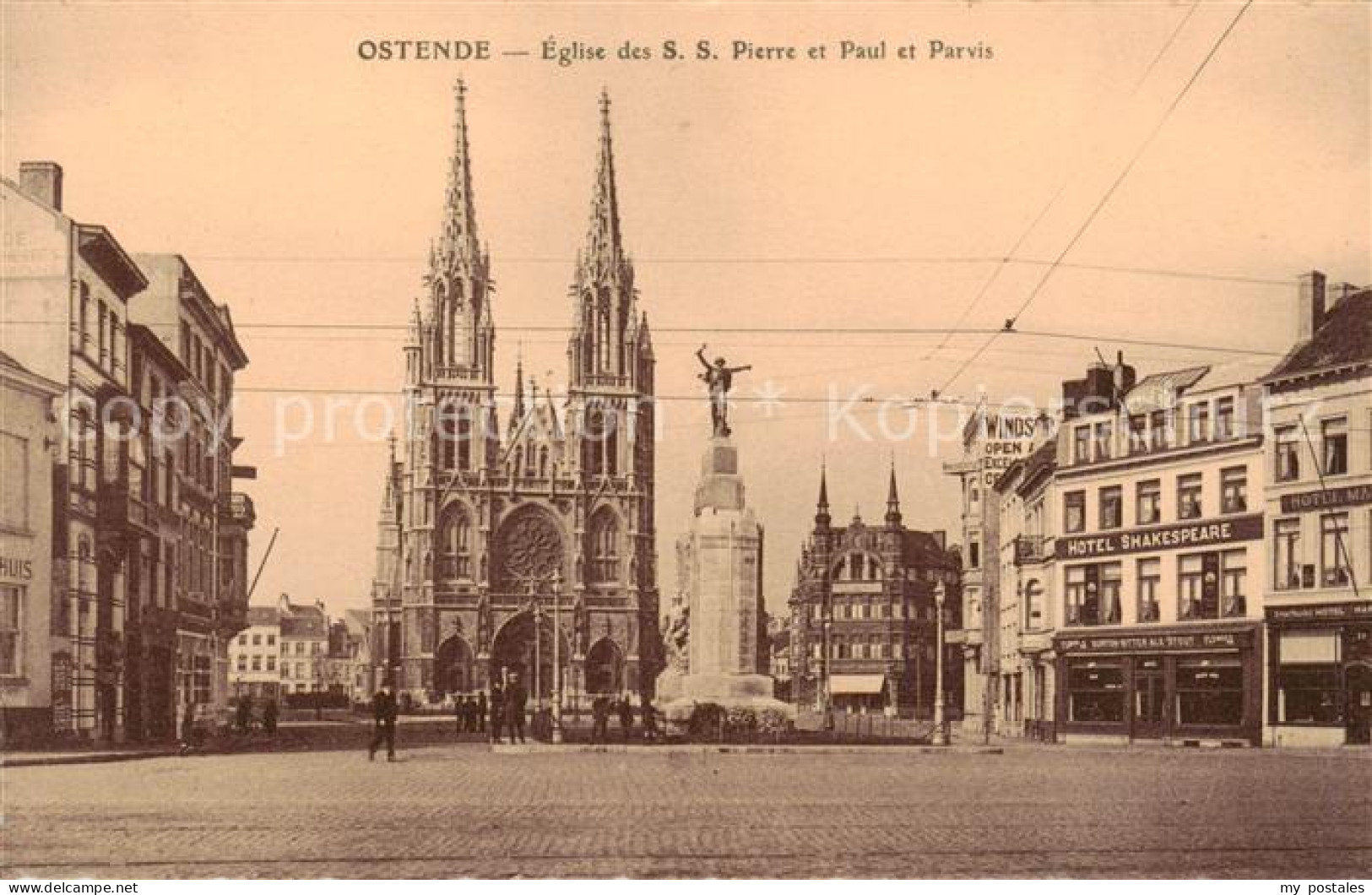 73818516 Ostende Oostende Eglise Des S.S. Pierre Et Paul Et Parvis Série X No. 2 - Oostende