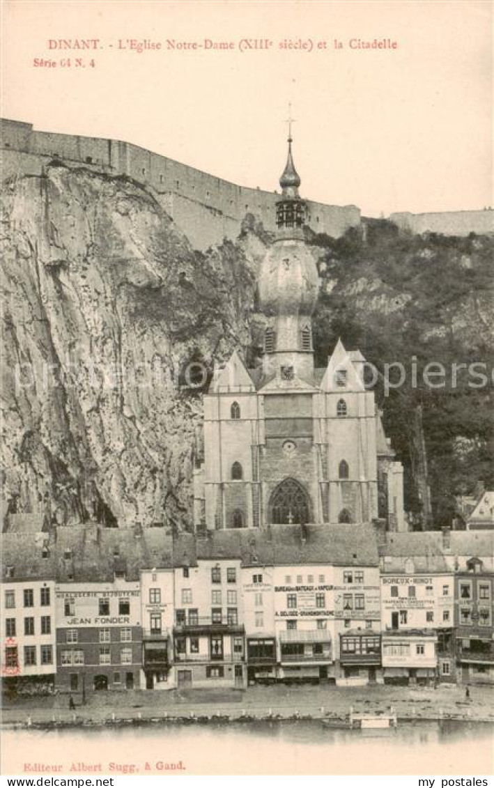 73818510 Dinant-sur Meuse Belgie Eglise Notre Dame XIIIe Siècle Et La Citadelle  - Dinant